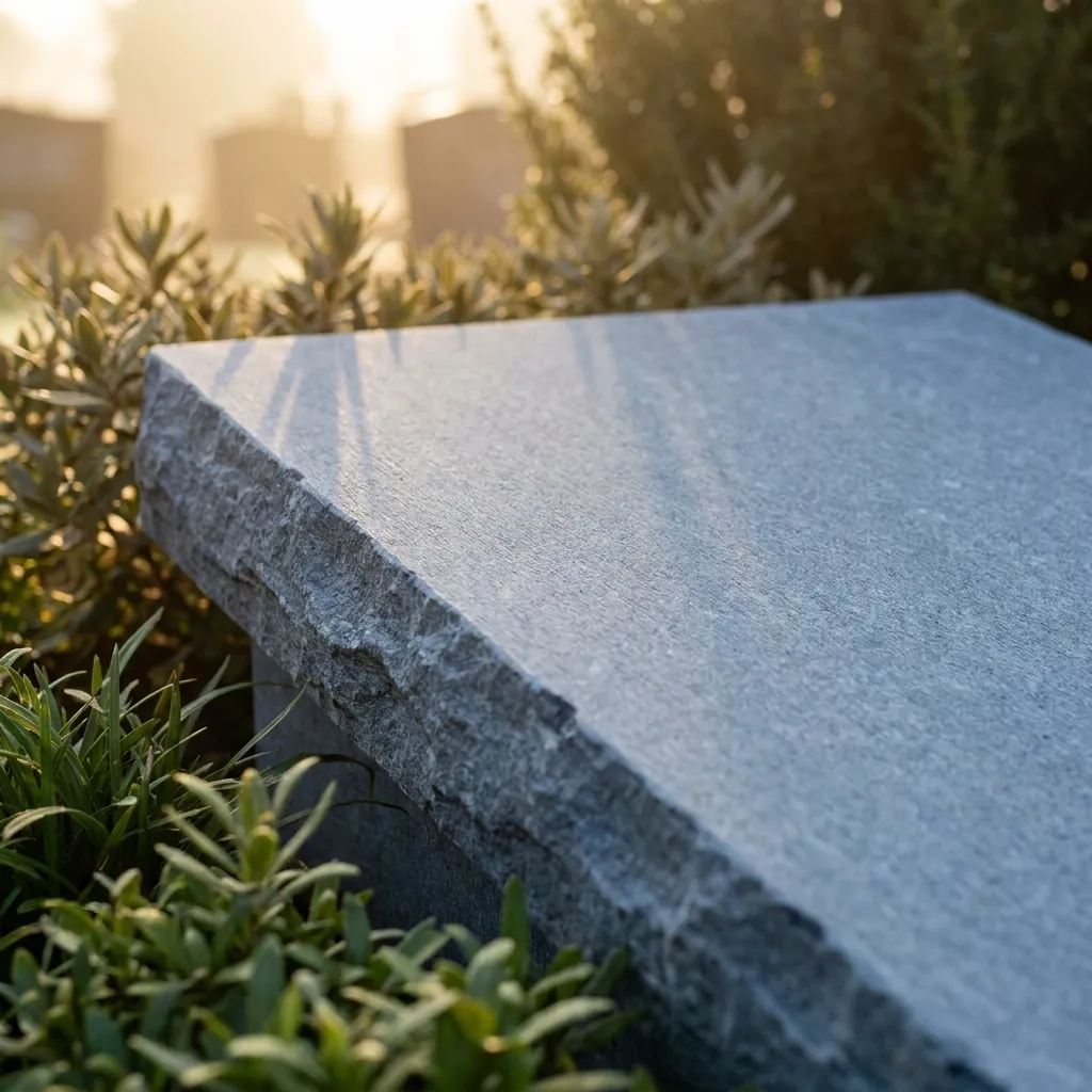 Grafmonument van hardsteen.